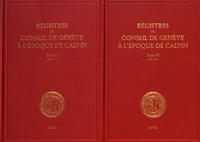 Registres du Conseil de Genève à l'époque de Calvin
