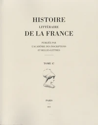 Histoire littéraire de la France