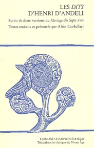 Les dits d'Henri d'Andeli suivis de deux versions du Mariage des Septs Arts
