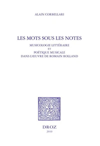 Les mots sous les notes