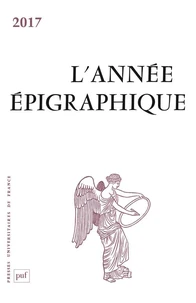L'année épigraphique