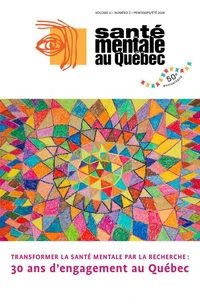 Santé mentale au Québec. Vol. 51 No. 2, Printemps-Été 2026