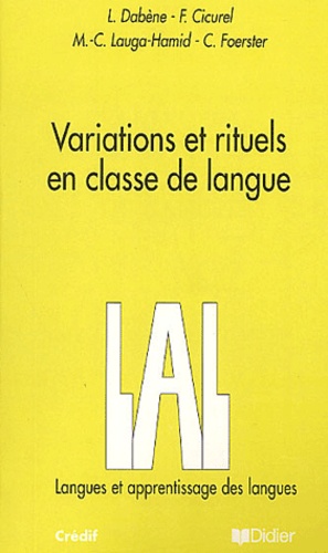 Cordula Foerster et Marie-Claude Lauga-Hamid - Variations et rituels en classe de langue.