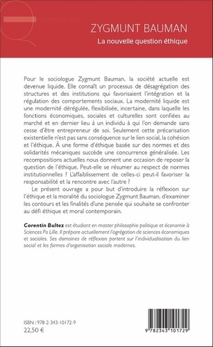 Zygmunt Bauman. La nouvelle question éthique