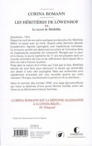 Les héritières de Löwenhof Tome 2 Le secret de Mathilda