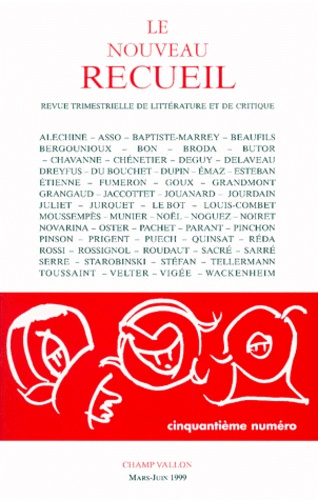 Corinne Bayle et Benoît Conort - Le Nouveau Recueil N°50 Mars - Juin 1999.