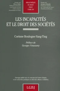 Les incapacités et le droit des sociétés