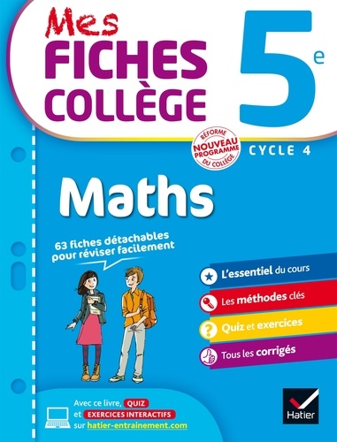 Maths 5e Cycle 4
