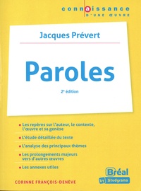 Corinne François-Denève - Paroles - Jacques Prévert.