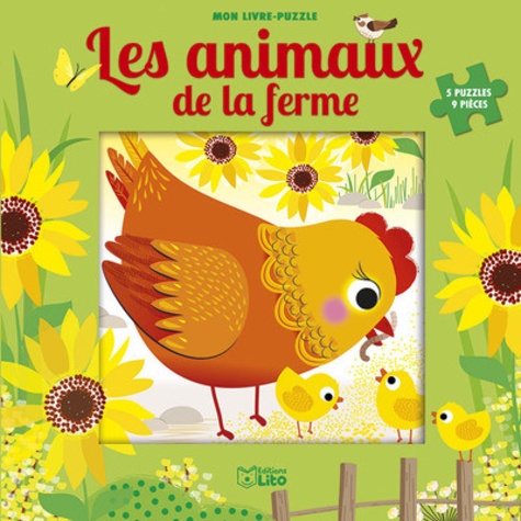 Corinne Lemerle - Les animaux de la ferme - 5 puzzles 9 pièces.