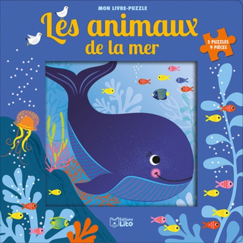 Corinne Lemerle - Les animaux de la mer - 5 puzzles 9 pièces.