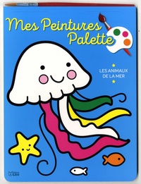 Lire des ebooks téléchargés sur Android Mes peintures palette  - Les animaux de la mer, avec un pinceau