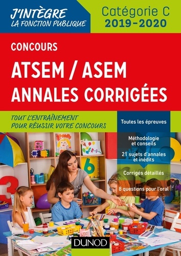Concours ASTEM/ASEM Catégorie C, externe, interne, 3e voie. Annales corrigées  Edition 2019-2020