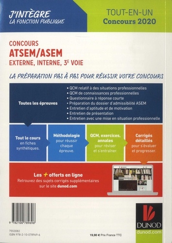 Concours ATSEM/ASEM, externe, interne, 3e voie. Tout-en-un  Edition 2020