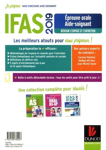 IFAS, épreuve orale aide-soignant. Réussir l'exposé et l'entretien  Edition 2019