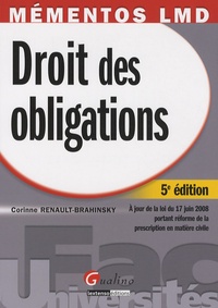 Corinne Renault-Brahinsky - Droit des obligations.