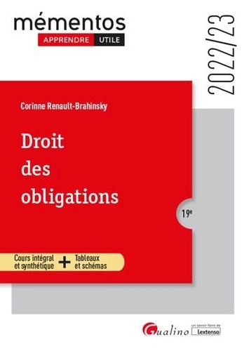 Droit des obligations  Edition 2022-2023