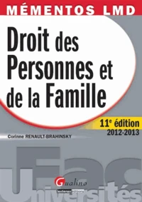 Droit des Personnes et de la Famille 2012-2013