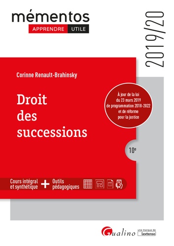 Droit des successions  Edition 2019-2020