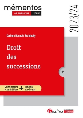 Droit des successions  Edition 2023-2024