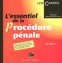 Corinne Renault-Brahinsky - L'essentiel de la procédure pénale.