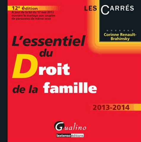 L'essentiel du droit de la famille 12e Edition 2013-2014