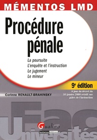 Corinne Renault-Brahinsky - Procédure pénale.