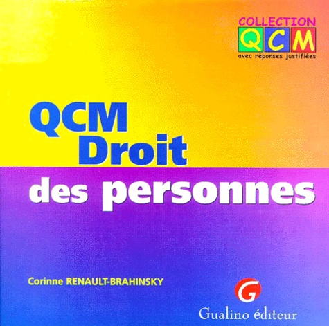 Corinne Renault-Brahinsky - Qcm Droit Des Personnes.