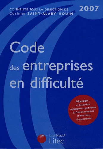 Corinne Saint-Alary-Houin - Code des entreprises en difficulté.