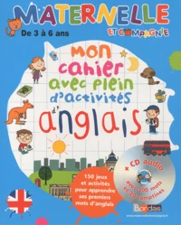 Mon cahier avec plein d'activités d'anglais
