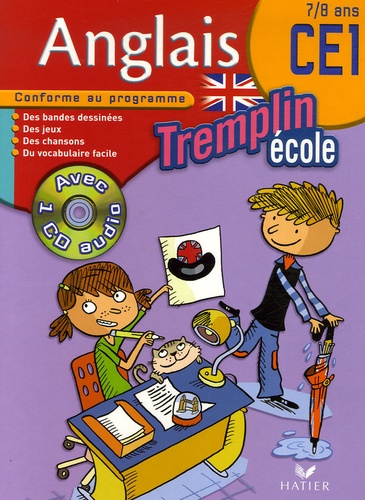 Corinne Touati et Hélène Harris - Tremplin Anglais Ecole CE1 - 7/8 Ans. 1 CD audio
