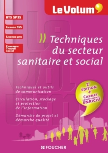 Techniques du secteur sanitaire et social 2e édition