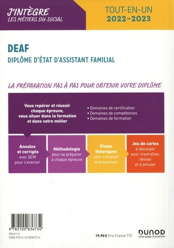DEAF Diplôme d'Etat d'Assistant Familial. Tout-en-un  Edition 2022-2023