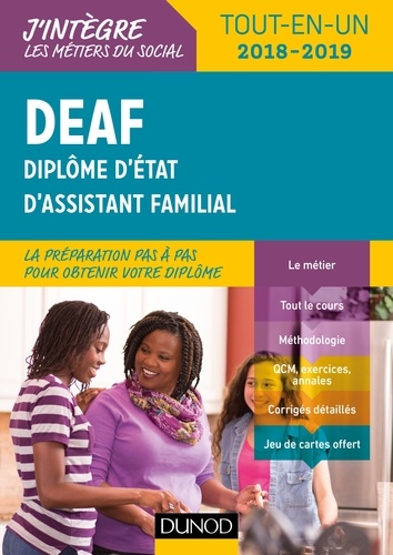 Corinne Verdu et Patricia Velasquez - DEAF - Tout-en-un 2018-2019 - Diplôme d'État d'assistant familial.