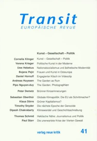 Transit 41. Europäische Revue