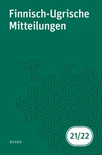 Finnisch-Ugrische Mitteilungen Band 21/22