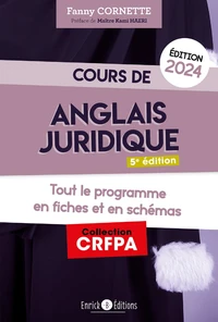 Cours d'anglais juridique 2024