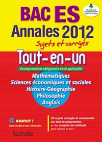 Annales Tout-en-un Bac ES