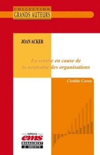 Joan Acker - La remise en cause de la neutralité des organisations