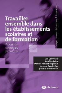 Travailler ensemble dans les établissements scolaires processus, stratégies et paradoxes