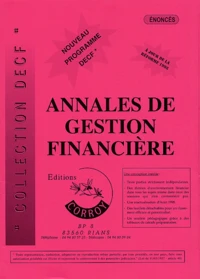 Annales de gestion financière Enoncé