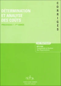 Détermination et analyse des coûts BTS CGO Processus 7-1e Année