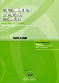 Détermination et analyse des coûts Processus 7 du BTS CGO 1re année
