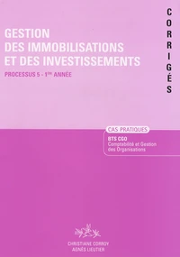 Gestion des immobilisations et des investissements BTS CGO