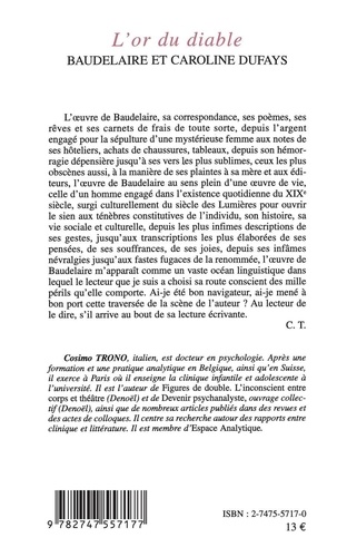 L'or du diable. Baudelaire et Caroline Dufays