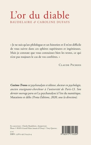 L'or du diable. Baudelaire & Caroline Dufays suivi d'une correspondance de Claude et Vincenette Pichois 2e édition