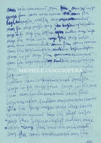 Michele Ciacciofera : Sans commencement et sans fin