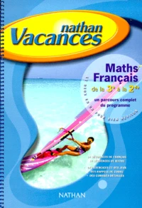Maths Francais De La 3e A La 2e. Un Parcours Complet Du Programme