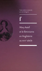 Mary Astell et le féminisme en Angleterre au XVIIe siècle