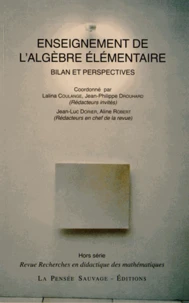 Enseignement de l'algèbre élémentaire